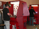 XA23M downdraft tables capture weld smoke and fumes in a weld training center.