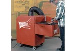 Micro Air® TM1000 portable collector, equipped with downdraft attachment is ideal for capturing particulate generated in the grinding of small parts.